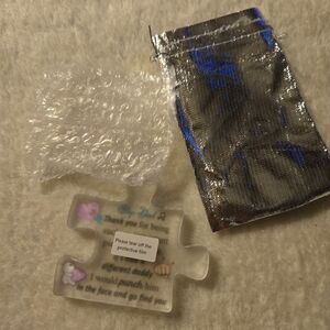 "Step Dad Thank You..." Appreciation Plastic Puzzle Piece Desk Office Decor NIP